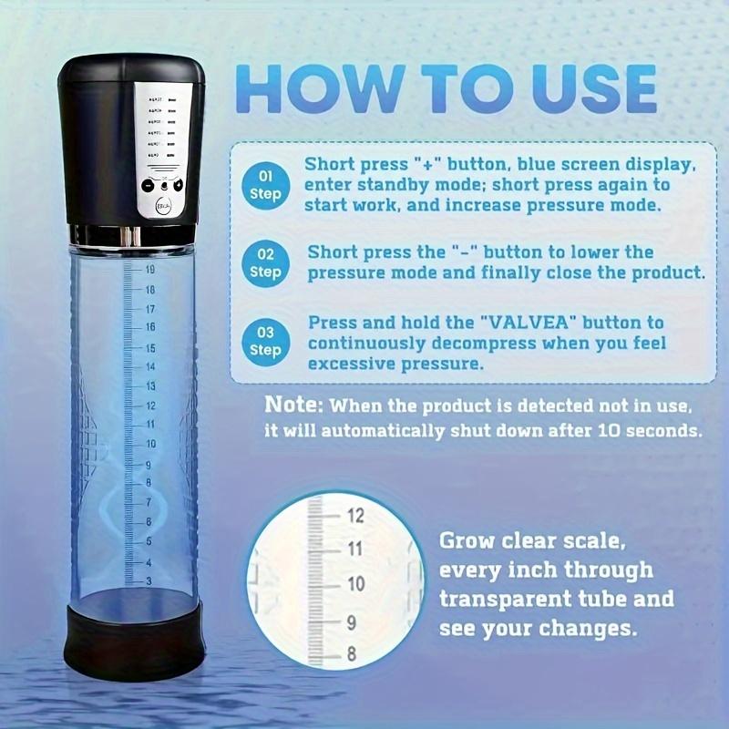 Electric Male Penis Pump Vacuum Pumps Masturbator Penile Enlargement Enhance Erection 2 In 1 Cock Trainer Adult Sex Toys 18+