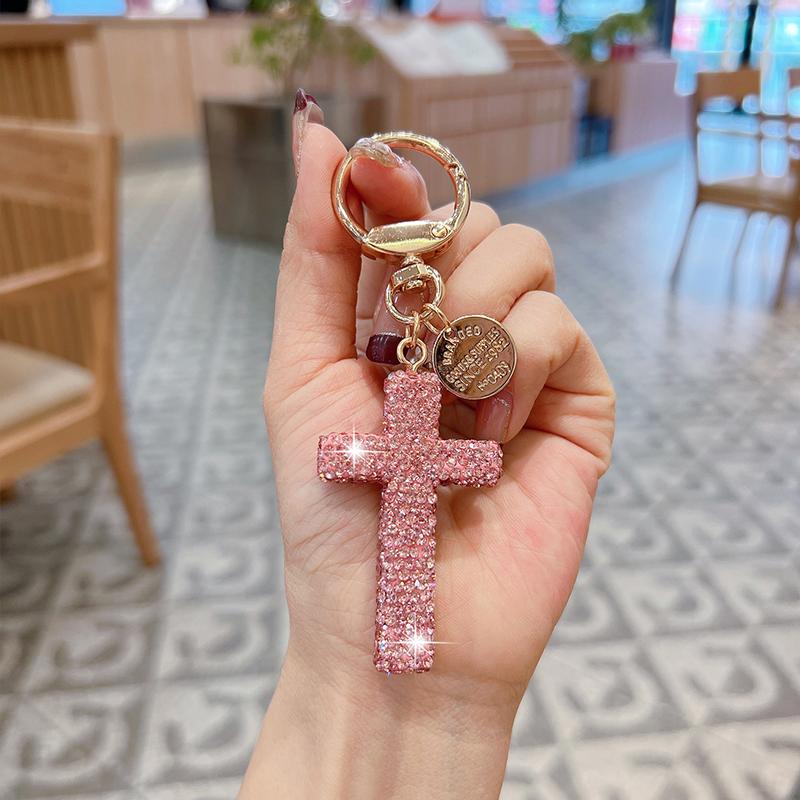 Модные, инкрустированные стразами кресты, брелоки, креативные сумки, подвески, персонализированные автомобильные аксессуары, подарки