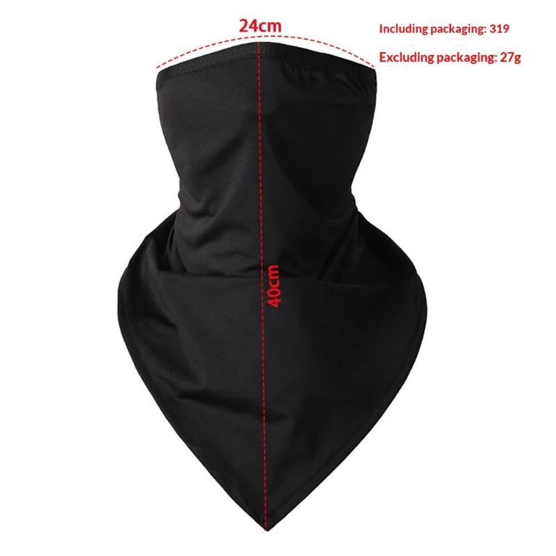 Maschera Estiva da Uomo Integrale Scaldacollo da Bicicletta Bandana da Ciclismo Maschera Protezione UV Traspirante Seta Ghiacciata Sciarpa da Appendere all'Orecchio per Esterno