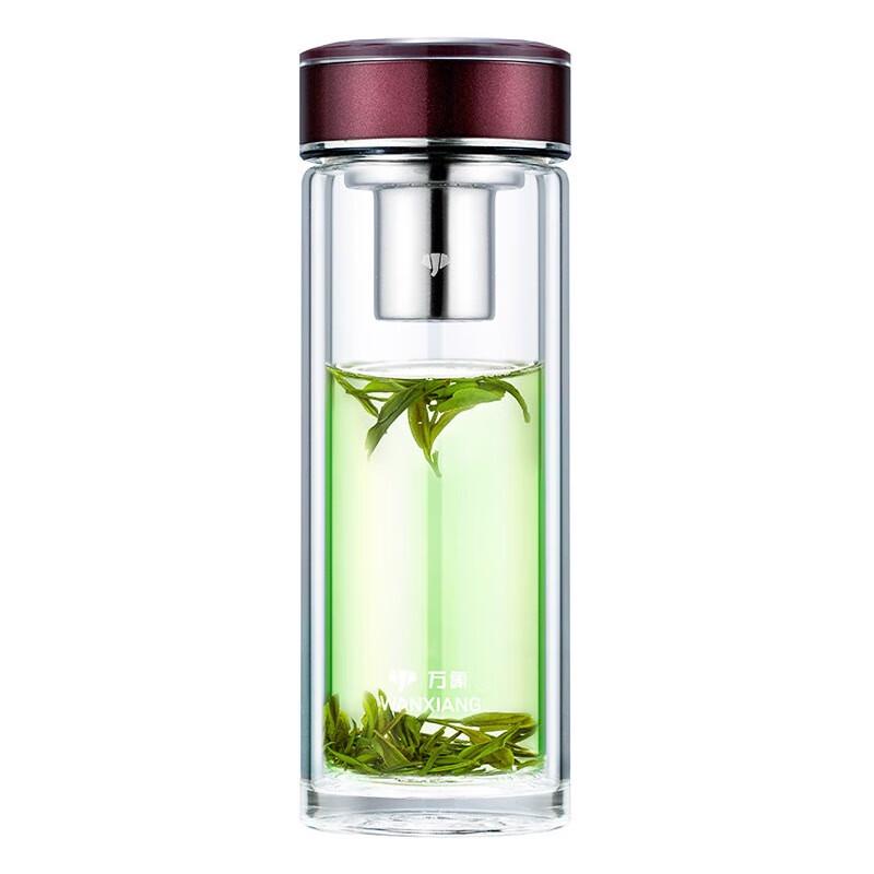 Double-Layer Glass Business Water Bottle