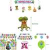 My Singing Monster Birthday Party Decorations Set Flag Balloons Cake Toppers And More