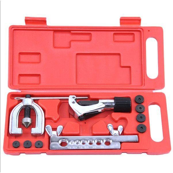 Flaring Tool Set for Brake, Copper, Air Conditioner, Refrigerator Pipes - Includes Expander & Riveting Tools, Free Shipping
