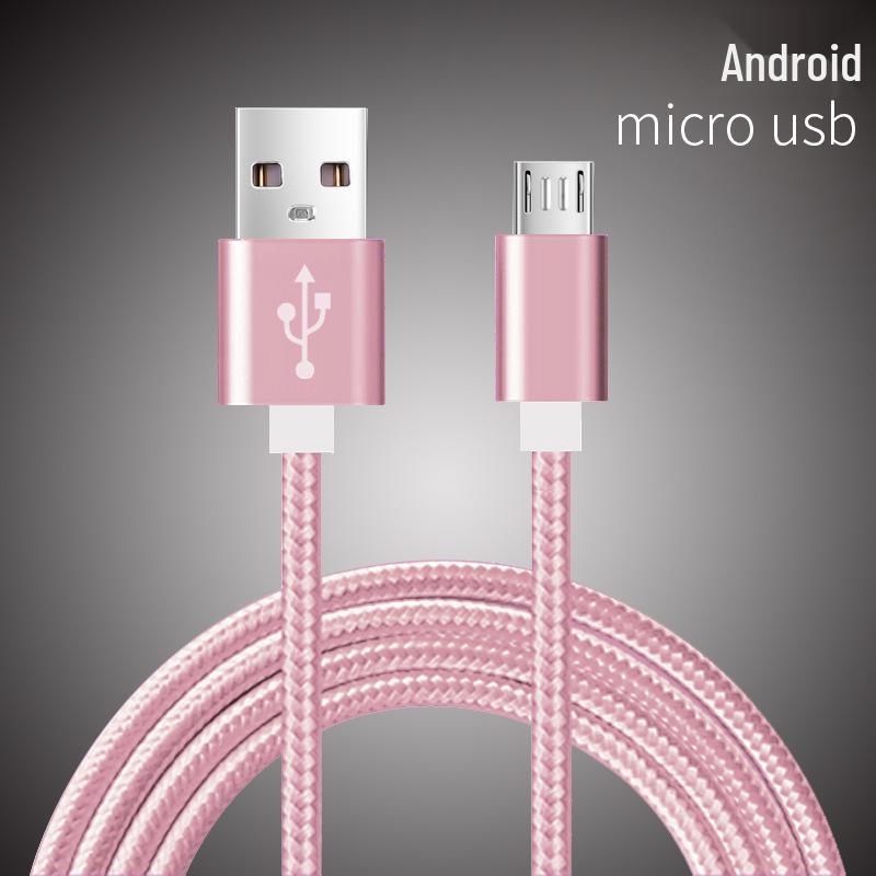 Braided Type-C Fast Charging Nylon Cable for Android - Durable and Tangle-Free