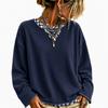 Damenmode Lässiges lockeres Langarm-Sweatshirt Pullover für den Alltag