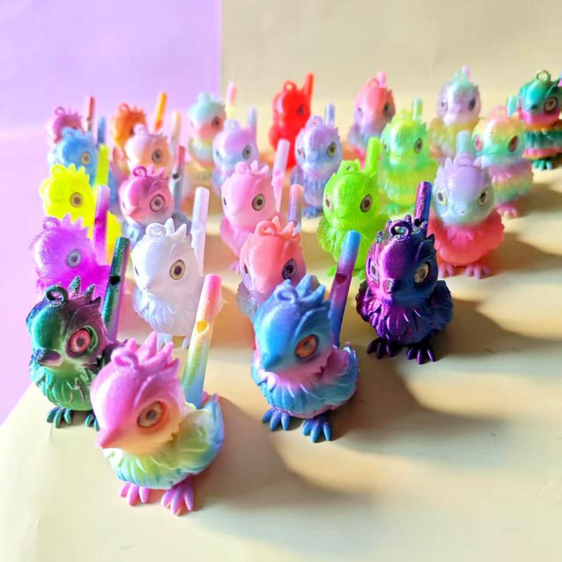 3D Printed Bird Whistle Toy For Kids Water Activated Bird Call Sound Changer Colorful Desktop Home Ornament Waterbird Whistle