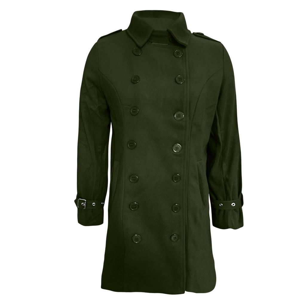 Women's Fashion Casual Tweed Long Coat