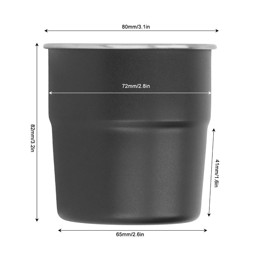 320ml Capacity Stainless Steel Cup White Drinking Cup Small Size Double Wall Cup  Home Use
