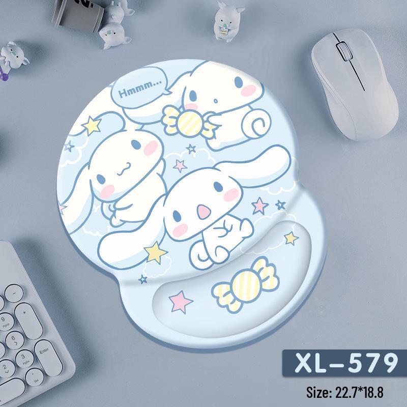 Pacha Dog Rubber Wrist Support Mouse Pad & Cute Keyboard Hand Rest Desk Pad - Ins Style