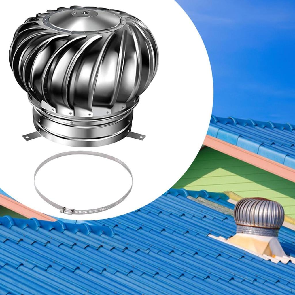 Attic Ventilation System with Stainless Steel Exhaust Cap for Home And Farm