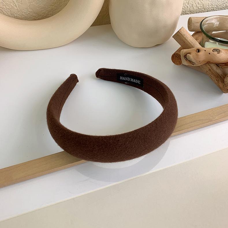 Bandă de Păr la Modă Femei Elegantă Culoare Solidă Bandă de Păr Burete Diademă Cerc de Păr Fete Bezel Accesorii de Păr Bandă de Păr Nouă Bandă de Păr