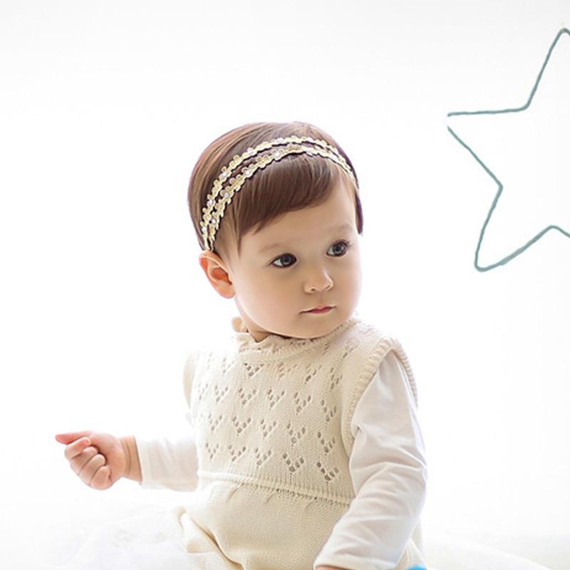 Lace Baby Headband Crown Flower Baby Girl Headbands Turban Infant Newborn Hair Bands For Girls