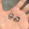 Exquisite Sparkling Inlaid Zircon Hollow Star Pendant Earrings, Women's Fashionable Daily Party  Gifts