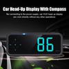 Digital Clock HUD Car Head Up Display 3in1 Windshield Speed Projector  Fit All Car
