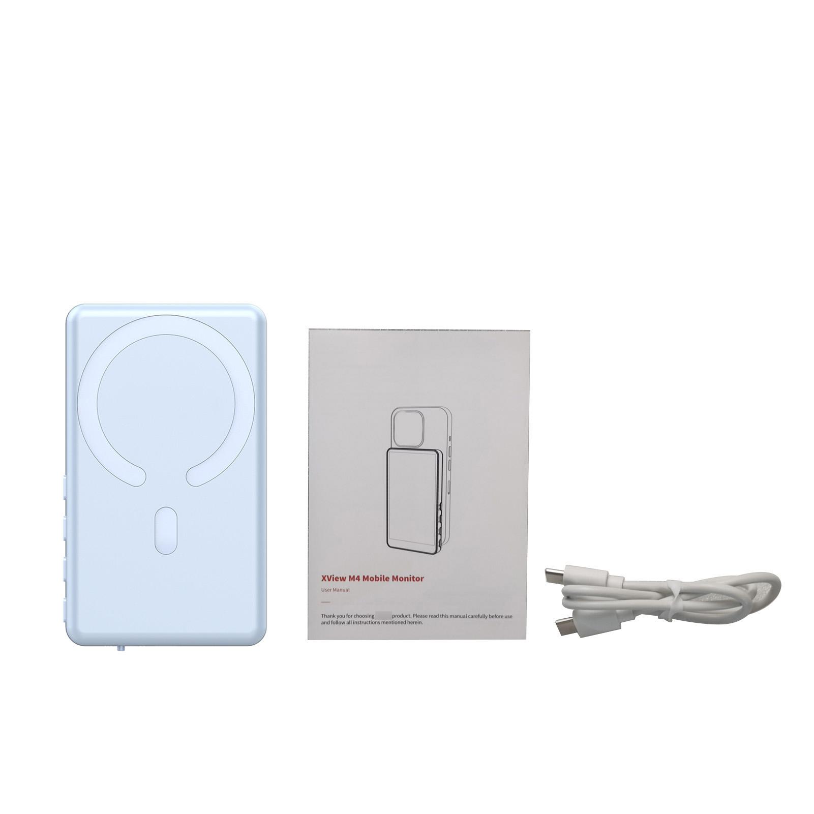 

Магнитный держатель для экрана телефона для селфи, с поддержкой аудио и дистанционным управлением для влогов, прямых эфиров и съемок синий