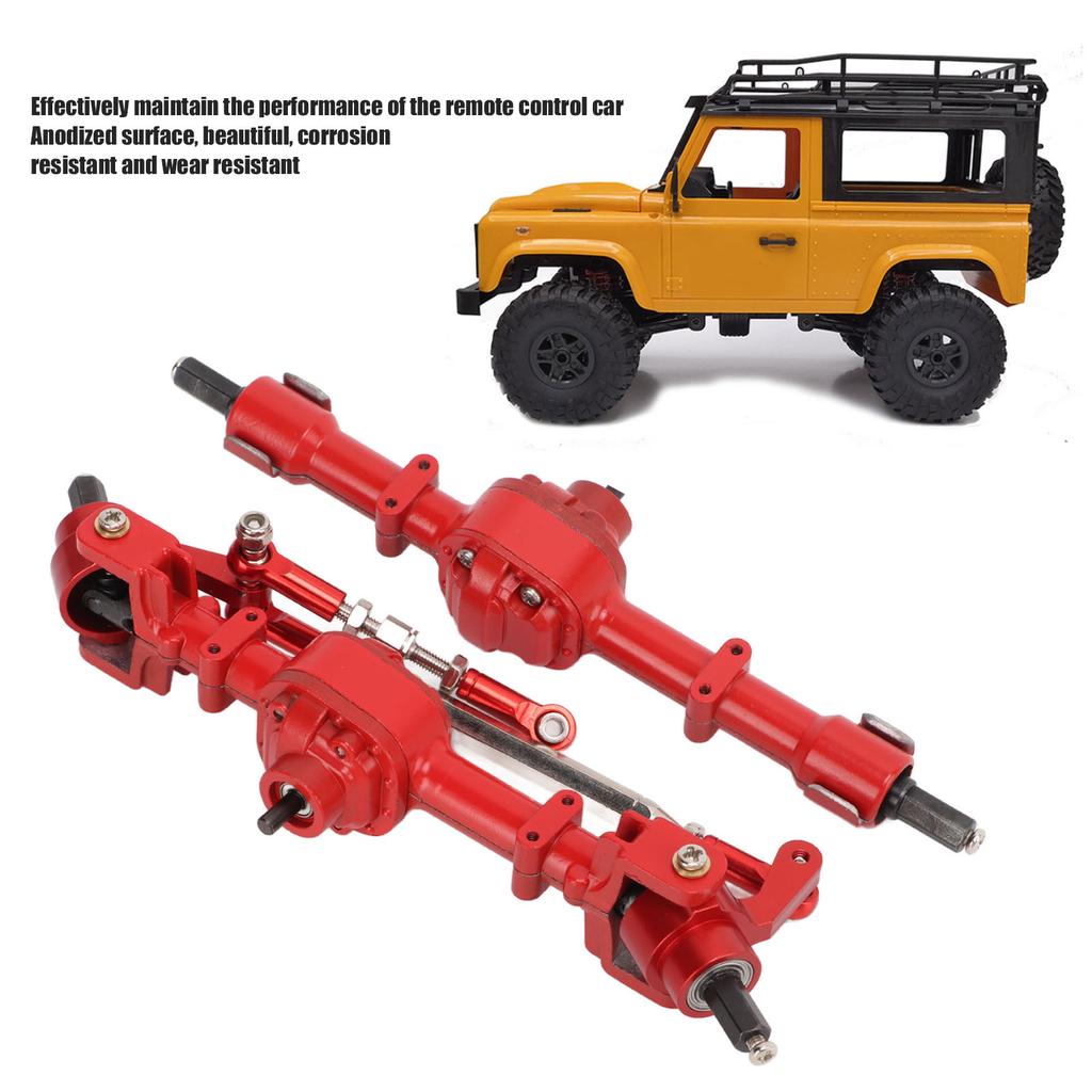 RC Metal Bridge Set Aluminum Alloy Red High Strength Remote Control Car Parts Accessories