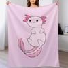 Cute Axolotl Cute Axolotl Design Throw Blanket Cozy Throw Blanket for Bed Sofa Chair