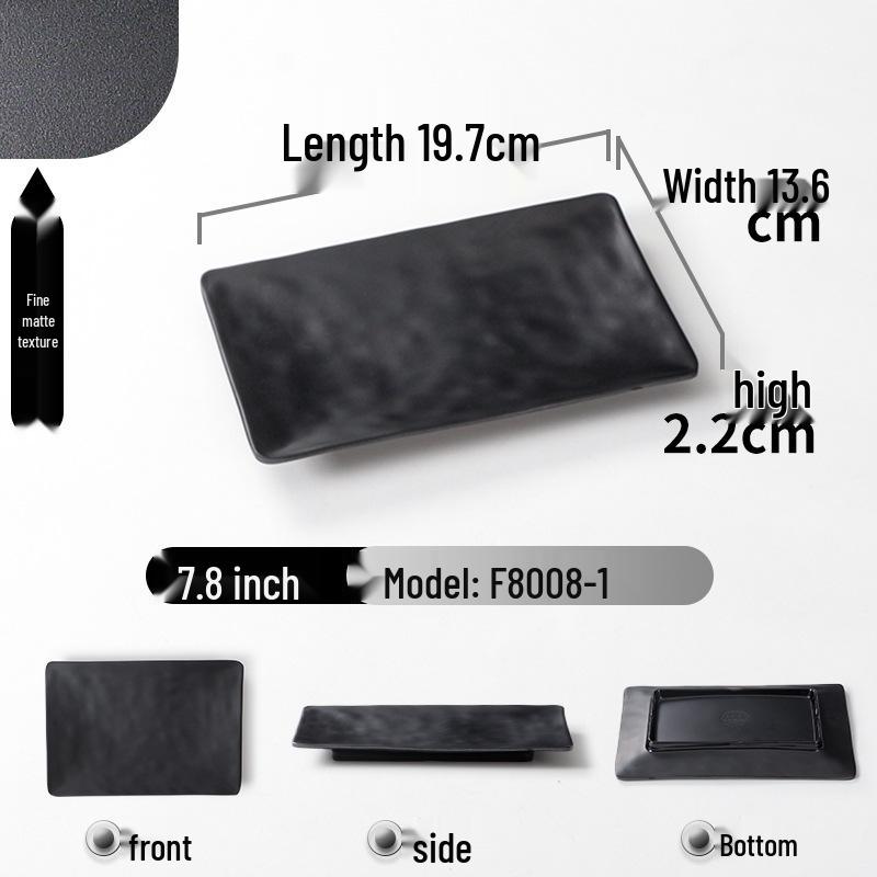 A5 Melamine Rectangular BBQ & Hot Pot Side Dish Plate