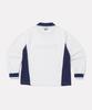 Reebok Side Color Block Waffle Collar T-Shirt - Off White