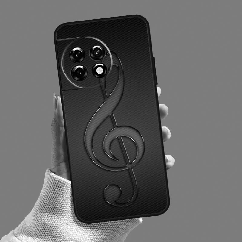 Treble Clef Music Note Case For OnePlus Nord 5 CE 3 4 Lite N20 N30 OnePlus 15 13 12 11 8 9 10 Pro 10T 13T 13R Cover