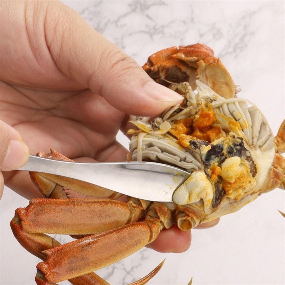 4Pcs Stainless Steel Crab Leg Forks Pick Sets Plastic Lobster Shellers  Kitchen Accessories