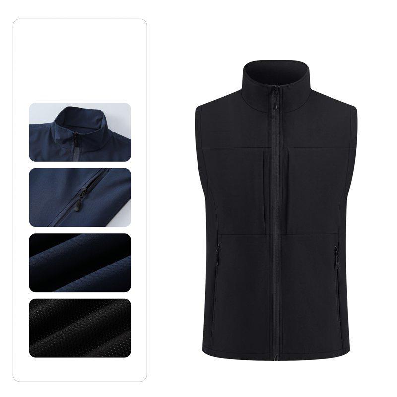 

Autumn Winter Men s Vest Windproof Solid Sleeveless Jacket Motorcycle Ourdoor Waterproof Biker Vest for Men Clothing Coat 6XL чорний