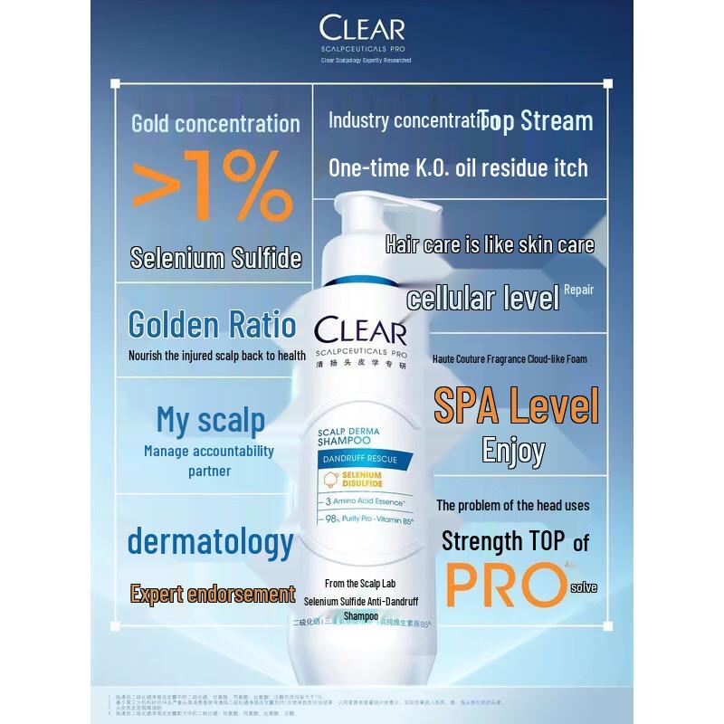 CLEAR 1% Selenium Sulfide Anti-Dandruff Shampoo