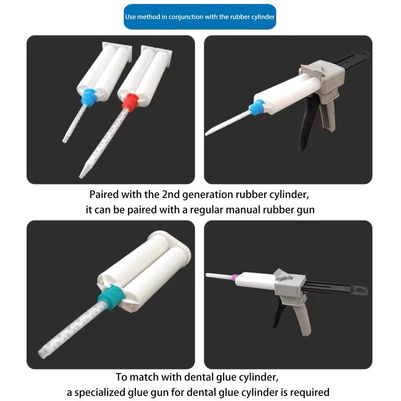 10Pcs Epoxy Adhesive Mixing Nozzles,Glue Static Mixer ,Adhesive Mixing Tube (1:1 Ratio)For Ab Glue Gun, Liquid Mix