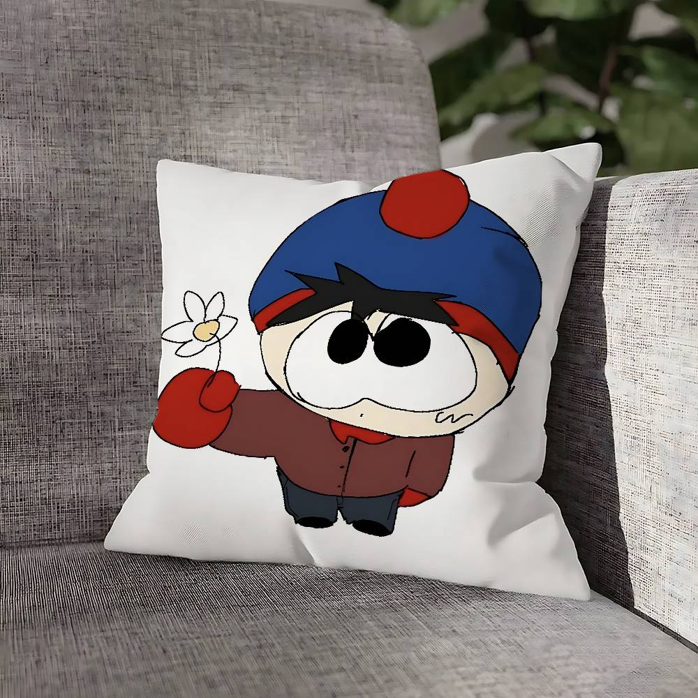 S-SouthES Cute P-Park Pillow Case For Sofa Decor Car Office Room Printing Cushion Cover Decorations and Protector