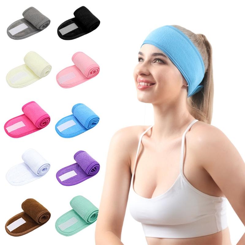 Womens Headband Adjustable Towel Elastic Stretchy Head Wrap Hair Accessories