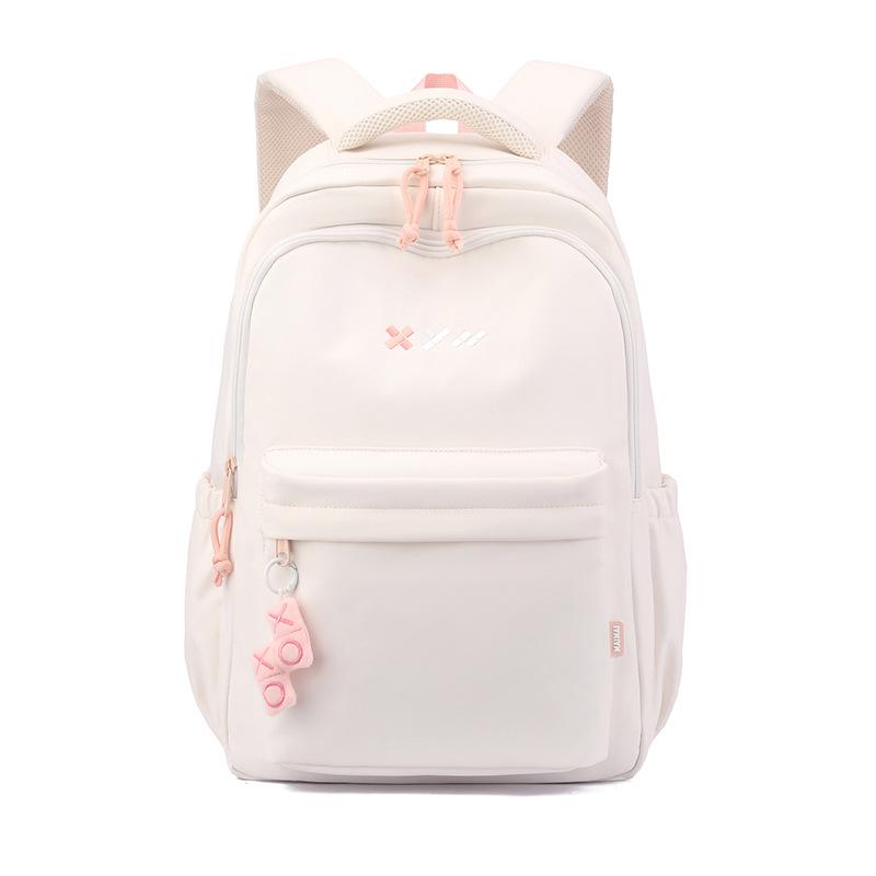 Plain Letter Designed Knapsack  Crisp College Learner Student Bags Roomy Oxford Schoolbags Journey Backpack for Women