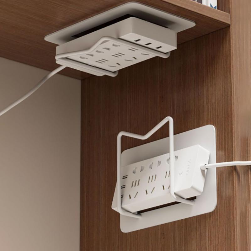 Suporte Versátil de Parede para Roteador e Set-Top Box - Prateleira de Armazenamento Multiuso Sem Furos com Ganchos Práticos