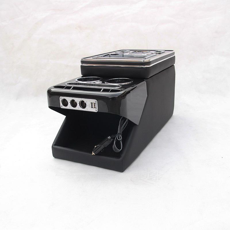 Universal Armrest Storage Box for Buick GL8 Models - No Punch Installation