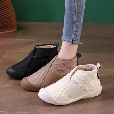 Cotton Shoes Women's Aerospace Fabric High-top Shoes Women's Simple and Comfortable Snow Boots Women's Shoes Cover Feet