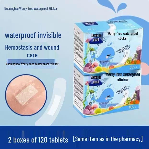 Waterproof Transparent Band-Aid: High Adhesion, Breathable, Anti-Abrasion for Feet, Infants, and Children - Ideal for Bathing and Swimming