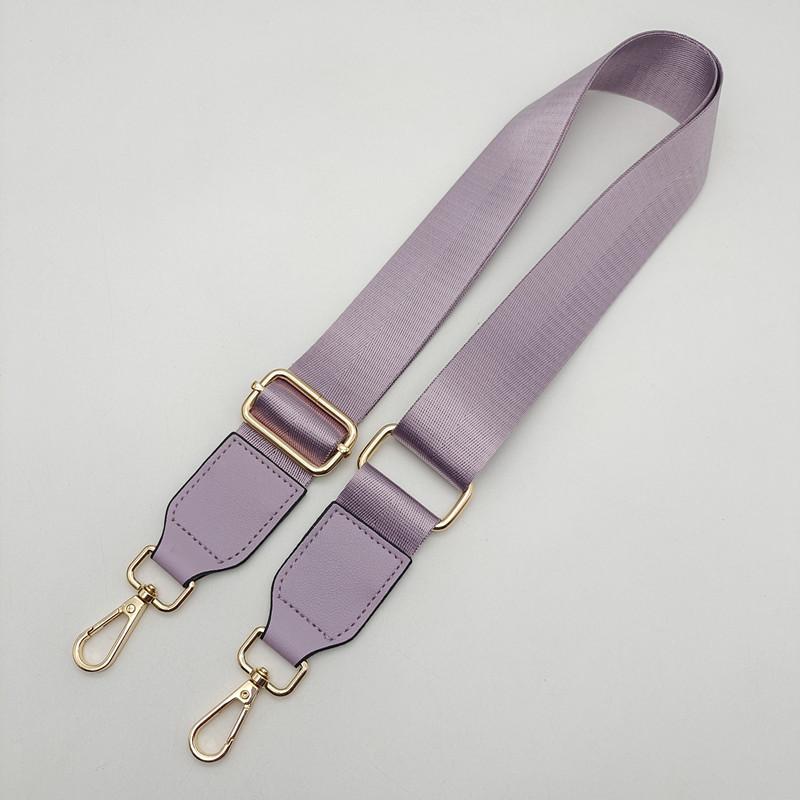 

New Nylon Color Braided Adjustable Long Strap Women s Bag Replacement Strap One Shoulder Oblique Span Bag Strap Accessories Golden Hook светло-фиолетовый
