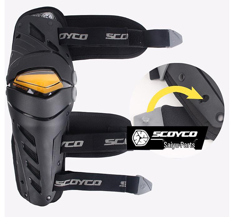 Zestaw ochronny na motocykl terenowy Saiyu: Nakolanniki i nałokietniki, letnie ochraniacze na nogi chroniące przed upadkami, sprzęt do jazdy.