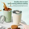 1 Rechargeable Electric Mixing Cup, Coffee Cup, Beverage Cup, Heat-resistant and Easy To Clean, Magnetic Induction Double Tap Su