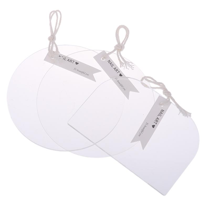 1 Stück Unregelmäßiges Acryl Nail Art Falsche Spitzen Display Board Transparent Nagel Gel Lack Displayständer Maniküre Ausstellungsregal