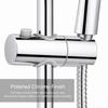 360 Degree Rotation Shower Head Holder Polished Chrome Handheld Shower Bracket  Round Shower Rod