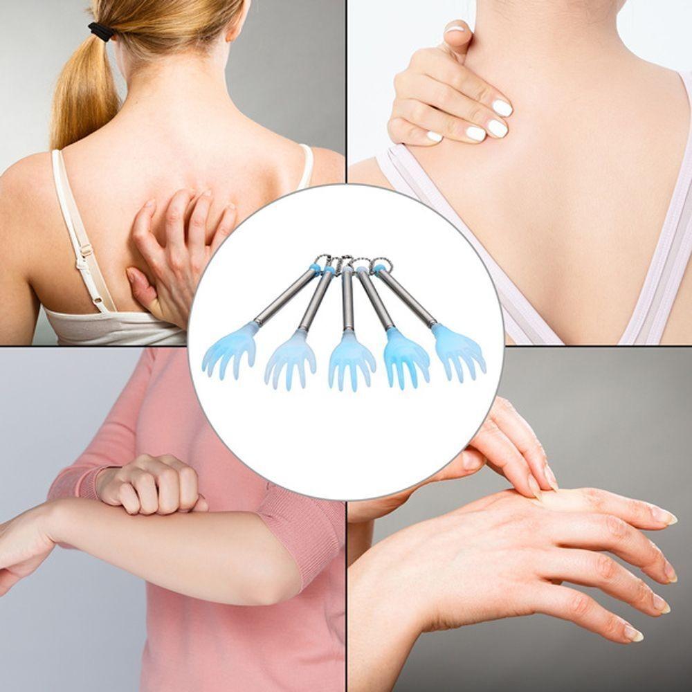 Stainless Steel Back Scratcher Telescoping Scratching Backscratcher Portable Massage Stick  Home