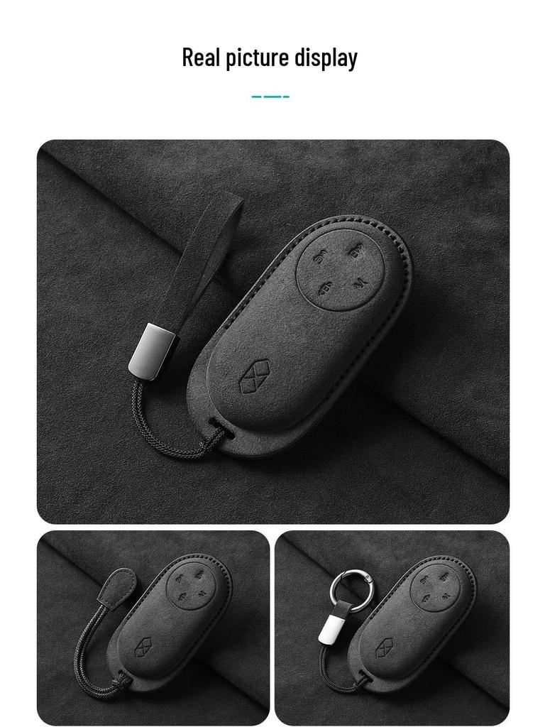 2026 Luxeed R7 Key Case: Suede S7/M8 Protective Shell with Full Coverage & Buckle