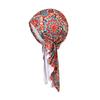 Colorful Long Braid Pirate Bandana Hat – Lightweight Summer Head Wrap for Adults