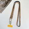 Mobile Phone Lanyard Crossbody for Women, Fashionable Flash Diamond Wide Strap, Long Outdoor Phone Case with Side Back Option