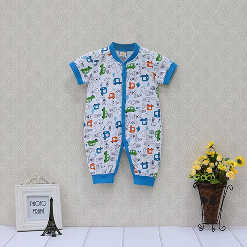 Newborn Boy Girl  Infant Clothing Cotton Button Short Sleeve Rompers Winter Spring One Piece Kid Long Sleeve Kidswear Aapparel
