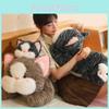 Cute Floppy Cat Plush Toy Soft Pp Cotton Kids Comfort Pillow Stuffed Animal