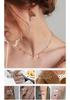 Classic Four-Leaf Clover Titanium Necklace with 18K Gold Plating - Niche, Luxurious Clavicle Chain Design