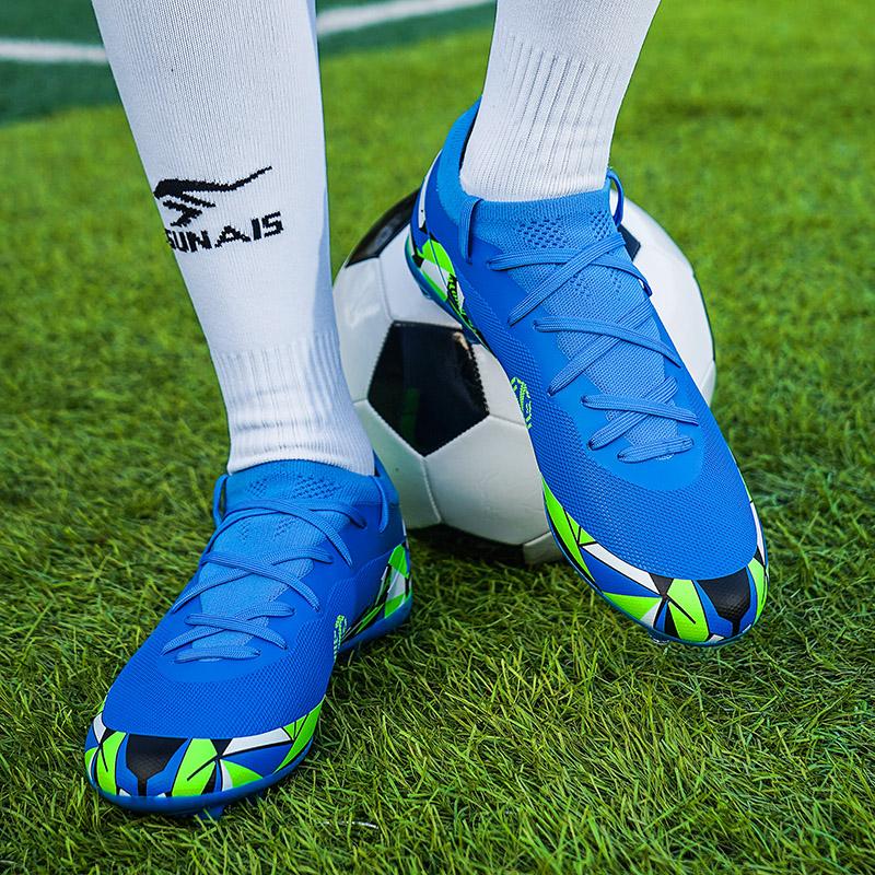 Men New FG Football Boots Sneakers Grass High Quality Breathable Ankle Ultralight Non Slip Male Soccer Shoes MatchFootball Shoes