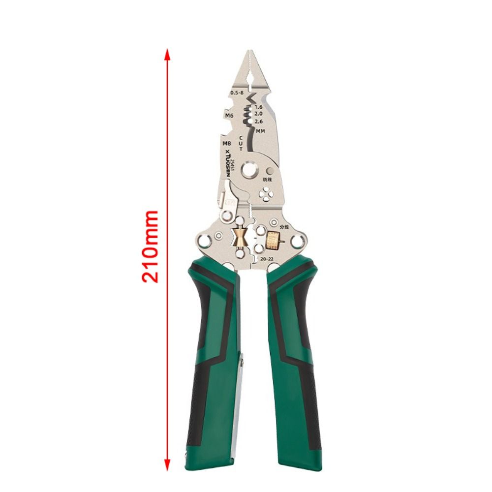 Foldable Voltage Tester 10 In 1 Function Multifunctional Wire Stripper Electrician Use