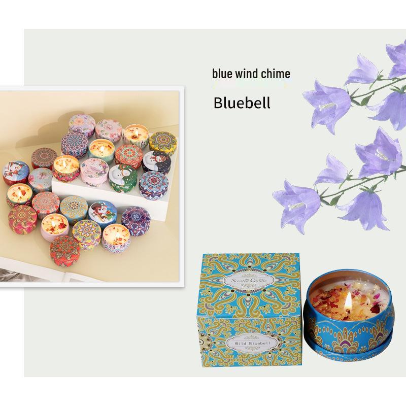 Scented Soy Candle - Romantic Fragrance with Dried Flowers, Ideal for Weddings, Valentine's, Birthdays, and Home Décor