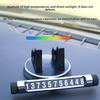 Multifunction 360 Rotatable 2-in-1 Car Phone Holder Aromatherapy ABS Material Temporary Parking Number Plate Dashboard Mount